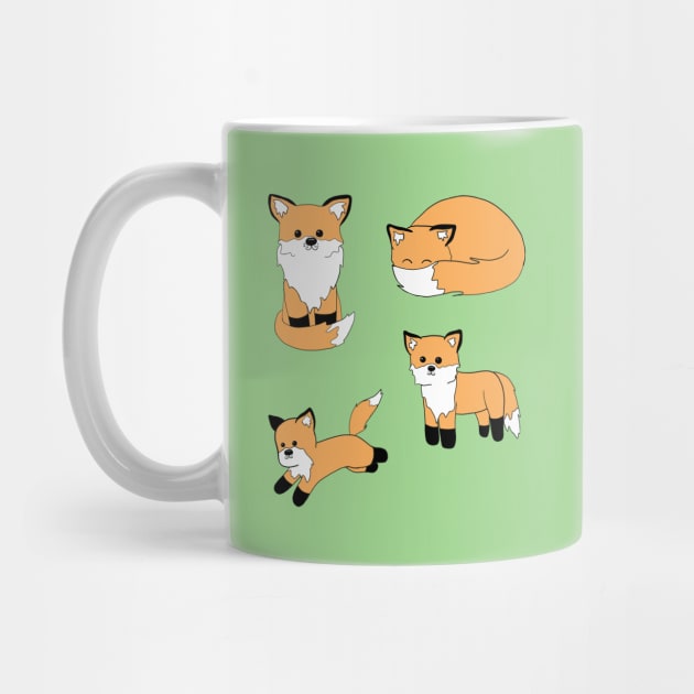 Group of Foxes by alisadesigns